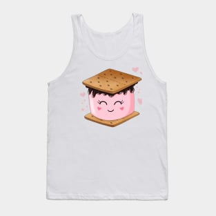 Pink Marshmallow Smores Tank Top